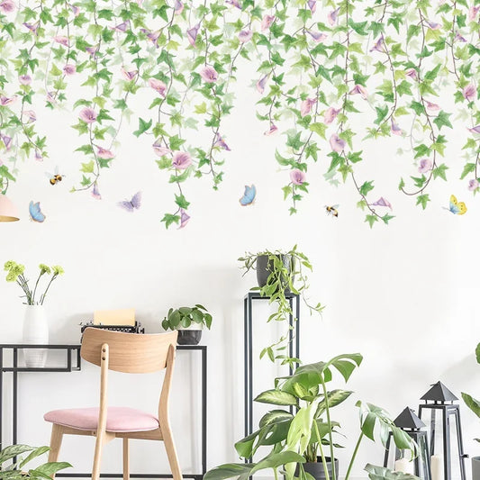 Morning Glory Vine Wall Decal | Home Decor by HomeDecorDecals.