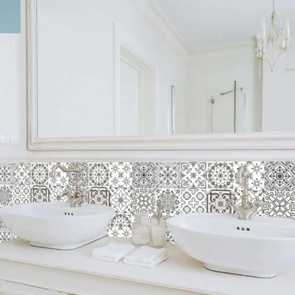 Additional view of Frosted Matte Film Tile Wall Decal | Home Decor by HomeDecorDecals.