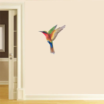 Hand-Painted Hummingbird PVC Wall Decal-HomeDecorDecals_com