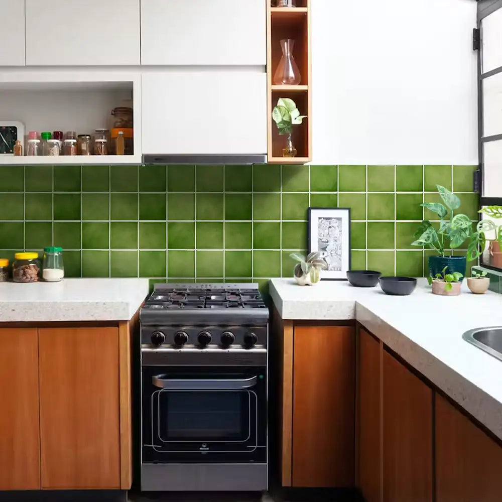 Detailed look at Waterproof 3D Matte Tile Vinyl Wall Decal | Room Decor by HomeDecorDecals.