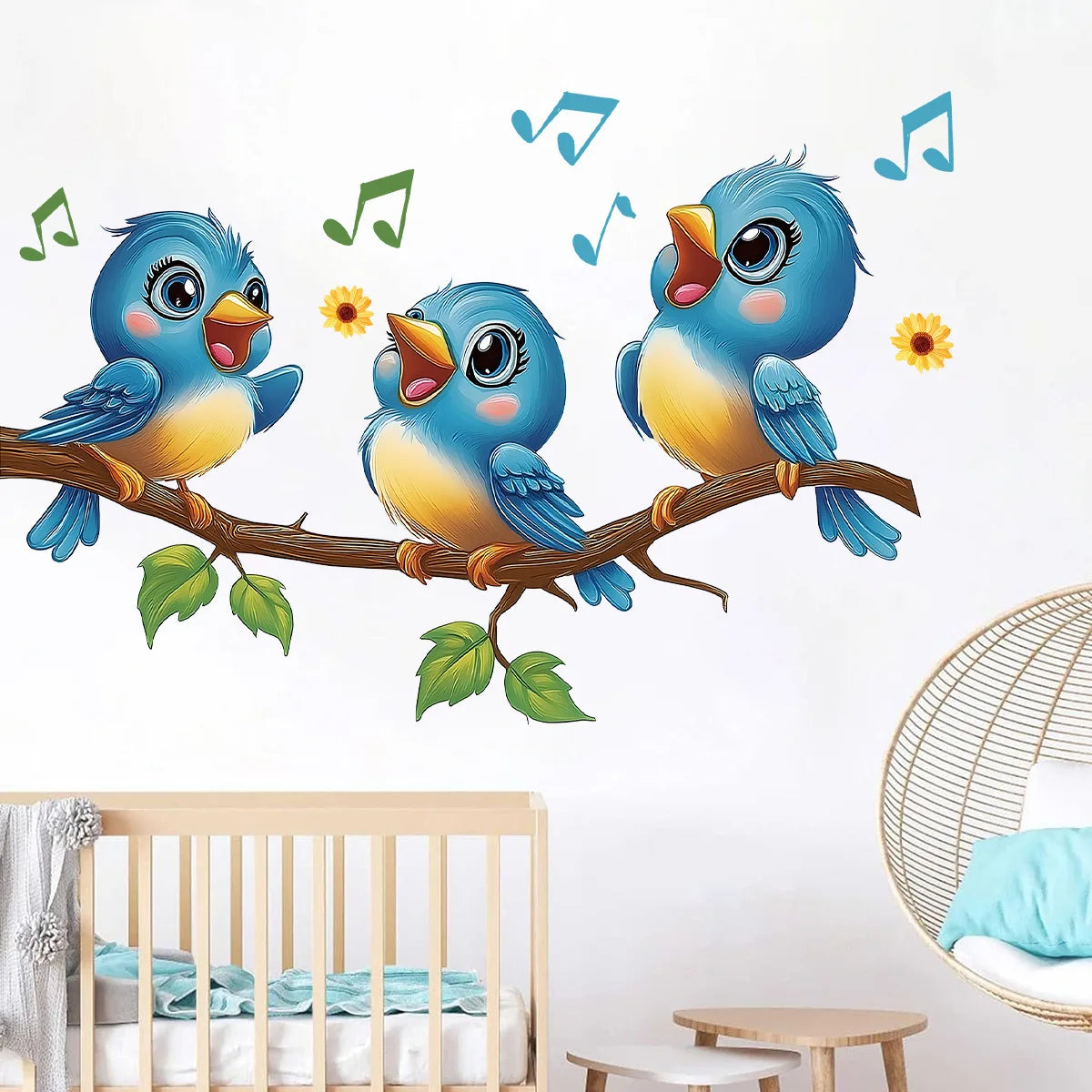 Children's Room Wall Stickers Cartoon Animals on Train Airplane Hot Air Balloon Wall Decals Baby Nursary Kindergarten Decoration-HomeDecorDecals_com