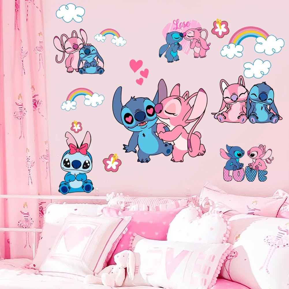 Lilo And Stitch Rainbow Wall Sticker for Kids Room-HomeDecorDecals_com
