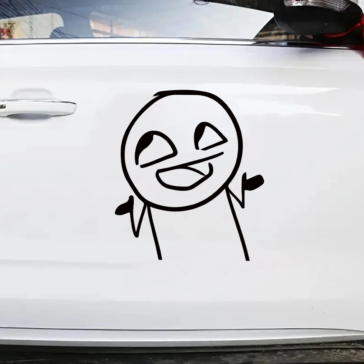 Stick Figure Funny Man Wall Decal | Room Decor design details by HomeDecorDecals.