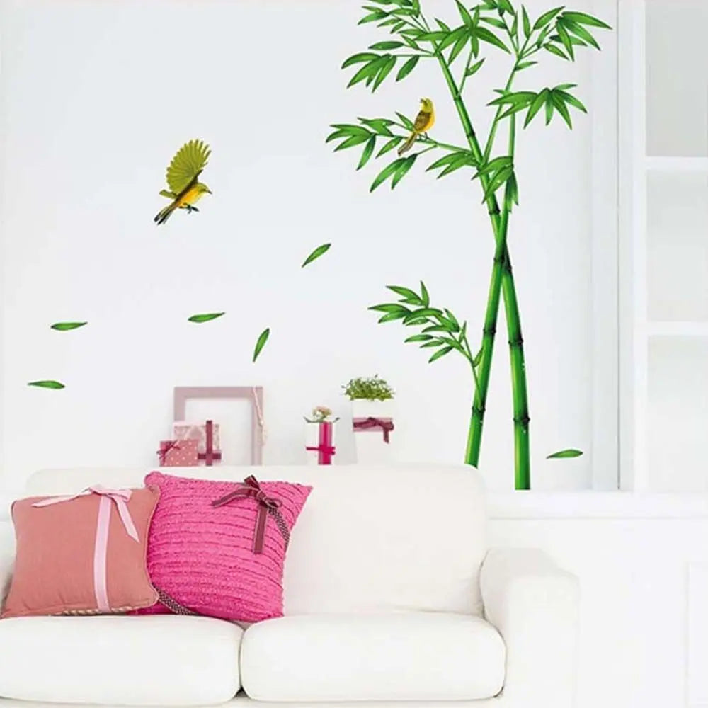 Green Bamboo Forest Depths Wall Decal | Home Decor design details by HomeDecorDecals.