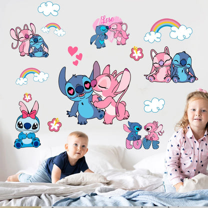 Lilo And Stitch Rainbow Wall Sticker for Kids Room-HomeDecorDecals_com