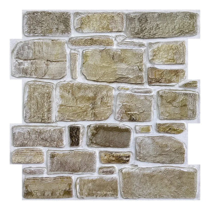 3D Tile Stickers, 3D Faux Stone Textures, Matte, 30cm x 30cm, Water and Mold Resistant, for Living Room, Kitchen Wall Update-HomeDecorDecals_com