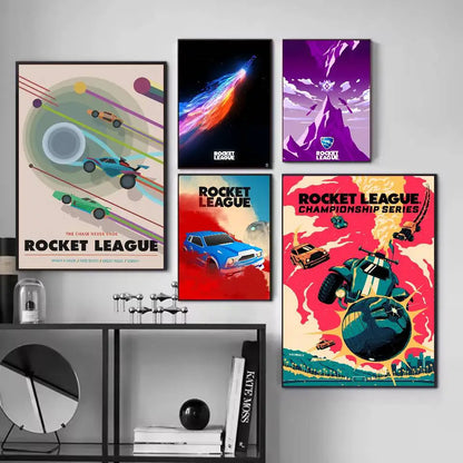 game R-Rocket L-League Poster Self-adhesive Art Waterproof Paper Sticker Coffee House Bar Dorm Room Wall Decor-HomeDecorDecals_com