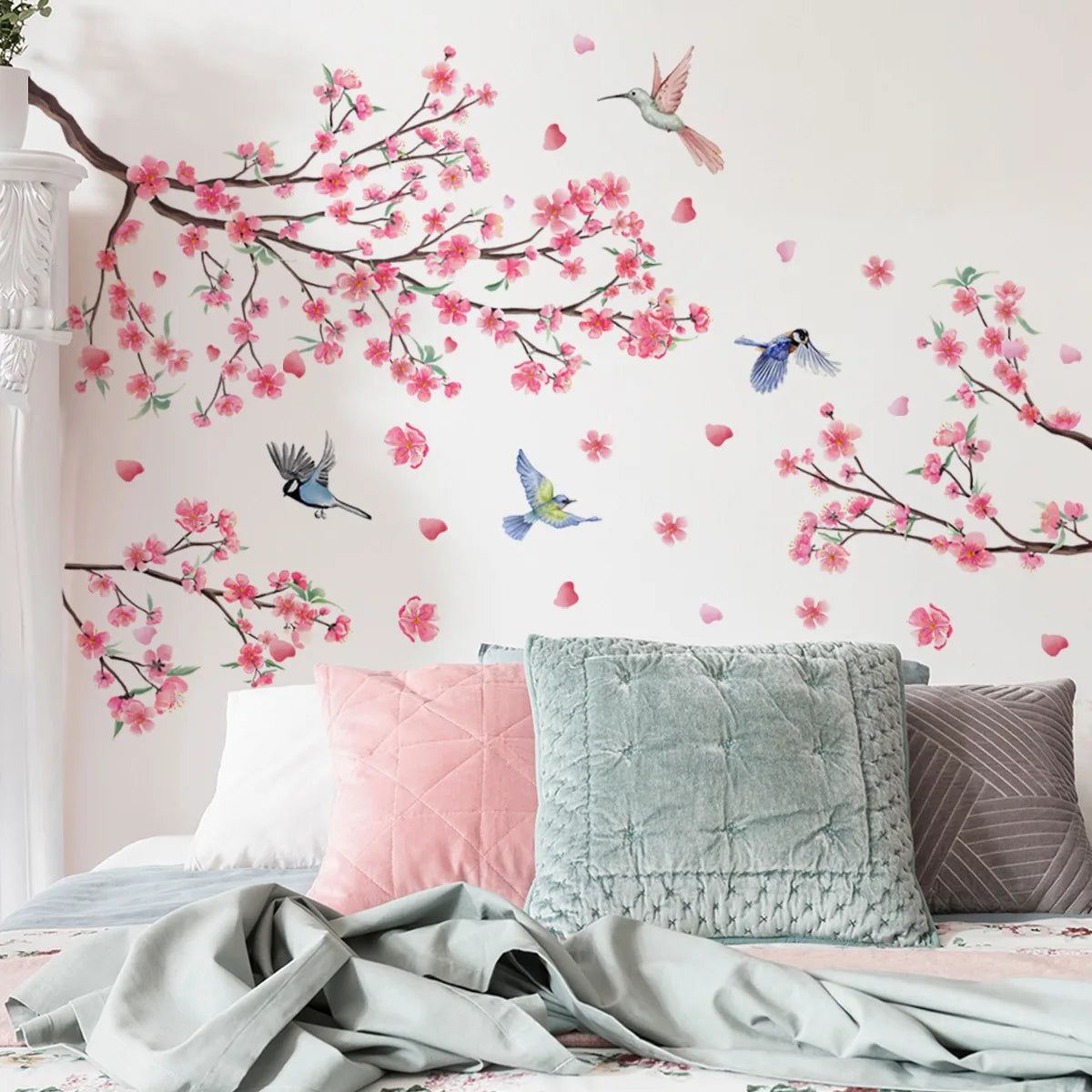 Additional view of Creative Ink Style Landscape Painting Wall Decal | Home Decor by HomeDecorDecals.