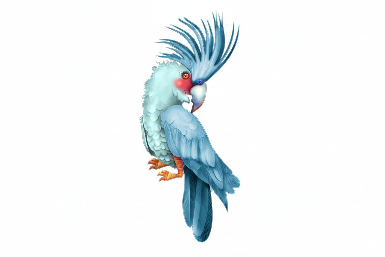 T148# Hand painted Parrot Wall Sticker Bathroom Toilet Decor Living Room Cabinet Home Decoration Decals-HomeDecorDecals_com