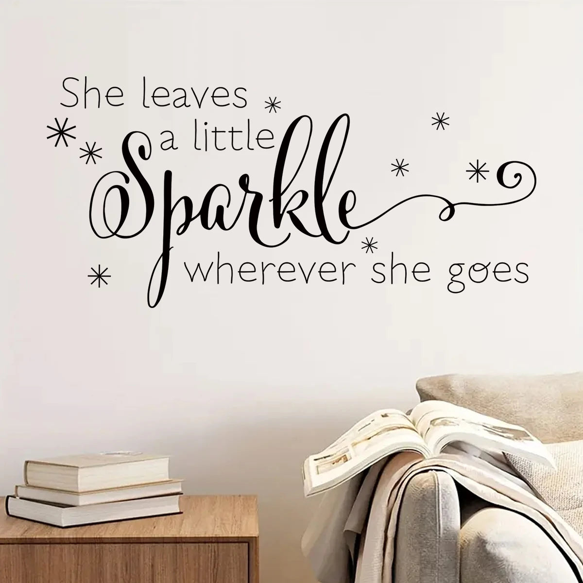 Close-up view of Creative Encouraging Text Wall Decal | Room Decor by HomeDecorDecals.