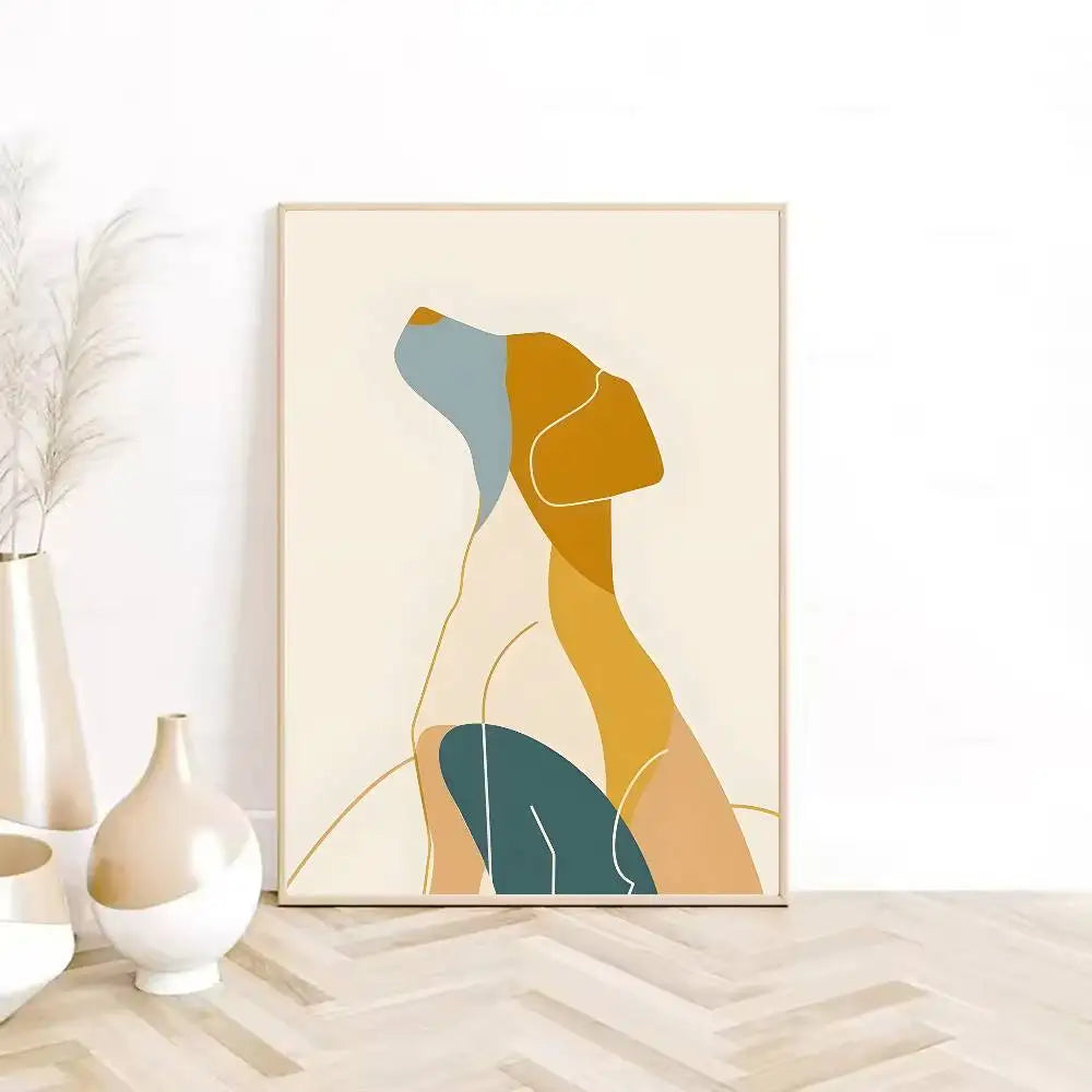Canvas Painting Boho Abstract Poster HD sticky wall waterproof home living room bedroom Dorm bar aesthetic decoration-HomeDecorDecals_com