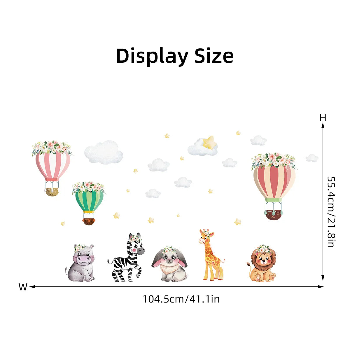 Cartoon Planet Rocket Height Measurement Wall Stickers for Kids Room Baby Boy Room Height Roller Grow Up Chart Wall Decals Mural-HomeDecorDecals_com