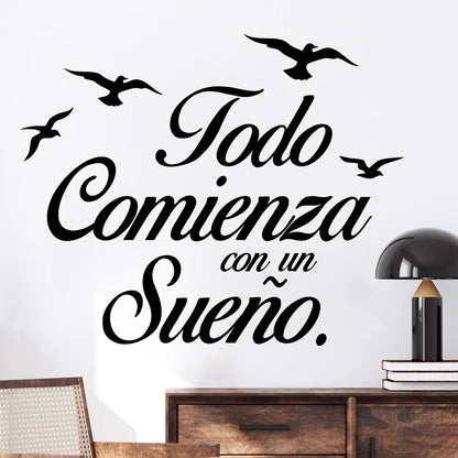 Inspirational Quote Wall Decal | Home Decor removable peel and stick wall decal by HomeDecorDecals.