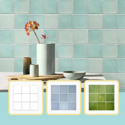Waterproof 3D Matte Tile Vinyl Wall Decal | Room Decor by HomeDecorDecals.
