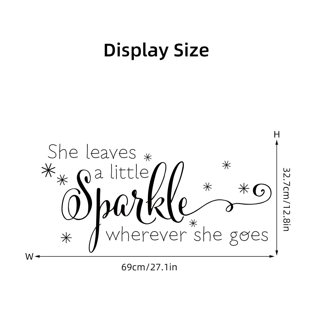 Creative Encouraging Text Wall Decal | Room Decor displayed in room decor by HomeDecorDecals.