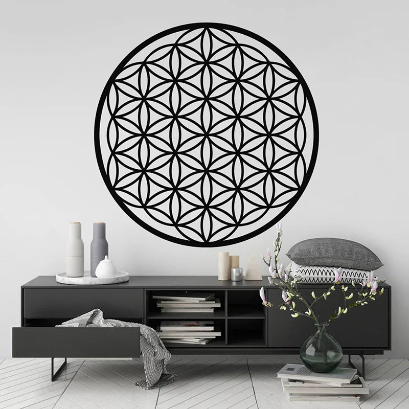Flower of Life Wall Decal | Home Decor design details by HomeDecorDecals.