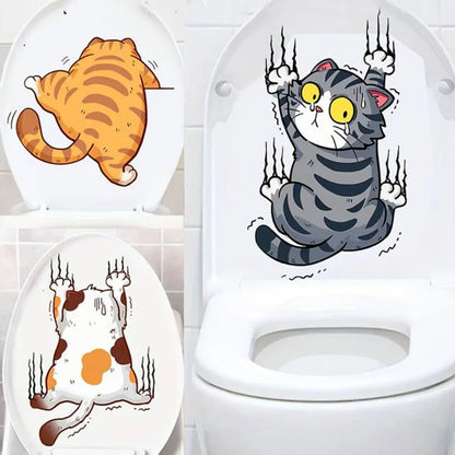 Close-up view of Funny Cat Wall Decal | Home Decor by HomeDecorDecals.