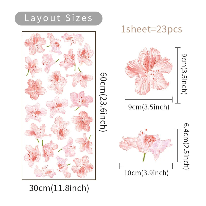 Trendy Boho Style Flowers Wall Decal | Home Decor decorative wall feature by HomeDecorDecals.