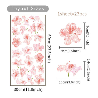Trendy Boho Style Flowers Wall Decal | Home Decor decorative wall feature by HomeDecorDecals.