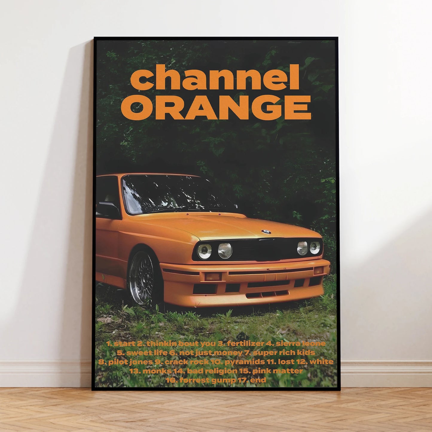 Modern Racing Blond Frank Ocean Cars Rap Hypebeast Fashion Wall Art Canvas Painting Posters For Living Room Home Decor-HomeDecorDecals_com