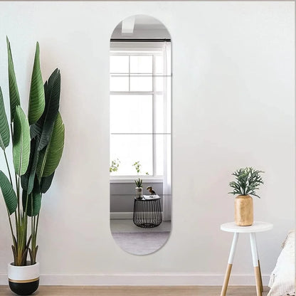 4/8pcs Self Acrylic Mirror Tiles DIY Flexible Non Glass Safety Mirror Sheets Wall Stickers Shatterproof,Home Decor-HomeDecorDecals_com
