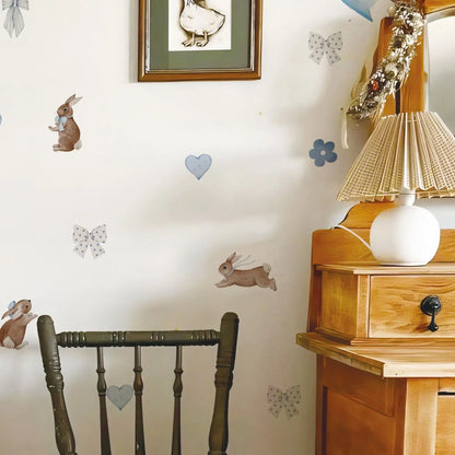 Liberty Bunny Wall Decal | Home Decor removable peel and stick wall decal by HomeDecorDecals.