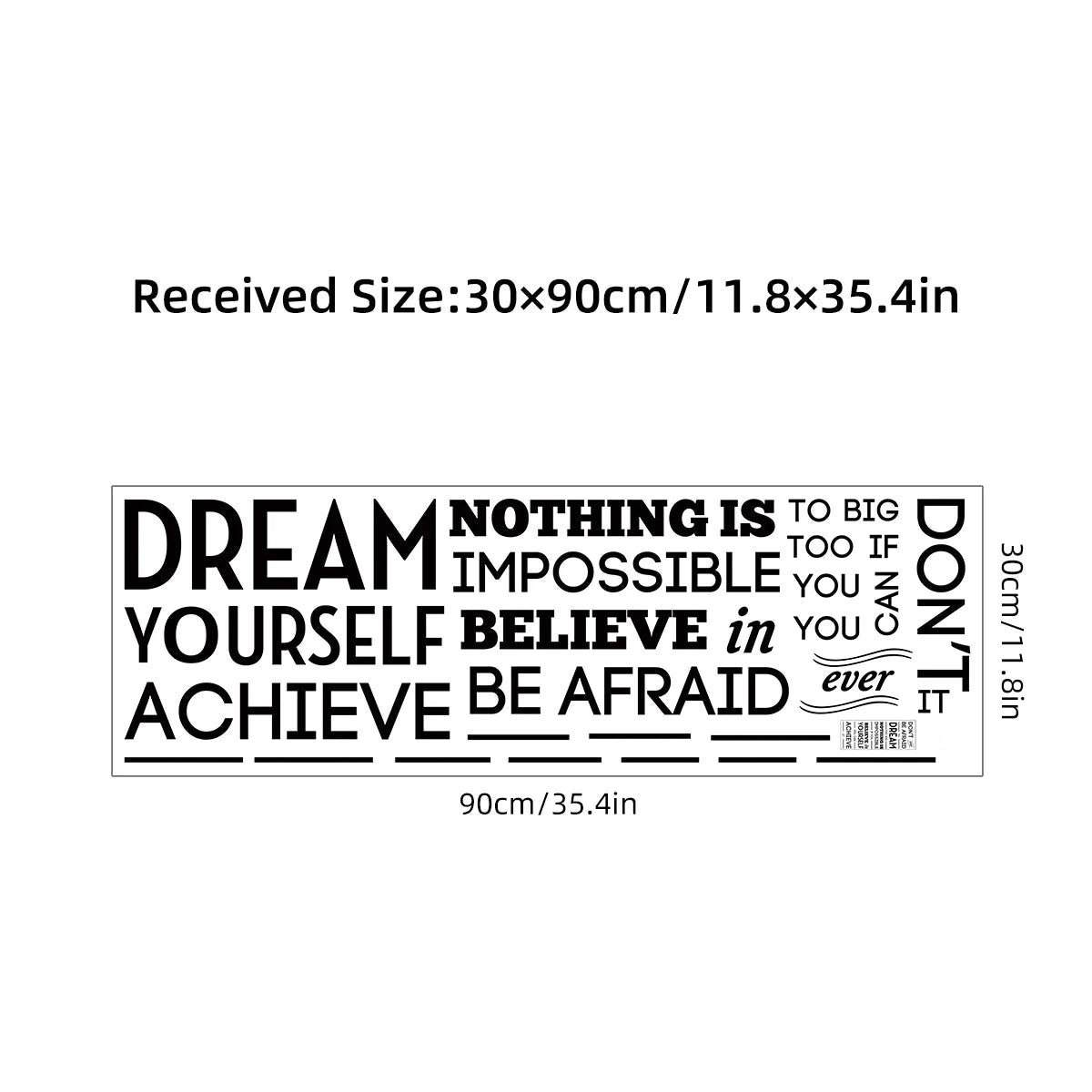 Additional view of Encourage Dream Text Wall Decal | Home Decor by HomeDecorDecals.