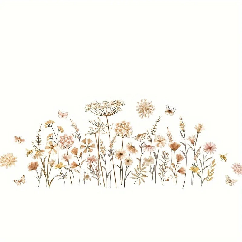 Boho Dandelion Flower Wall Decal | Home Decor displayed in room decor by HomeDecorDecals.