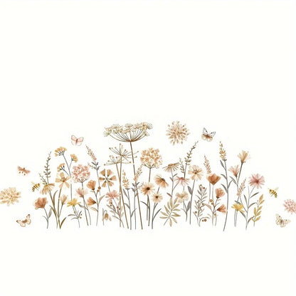 Boho Dandelion Flower Wall Decal | Home Decor displayed in room decor by HomeDecorDecals.