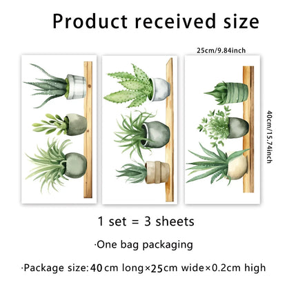 Creative Wall Stickers Potted Plant Decals Self-adhesive Removable Wall Mural DIY Wall Art Home Decoration Accessories-HomeDecorDecals_com
