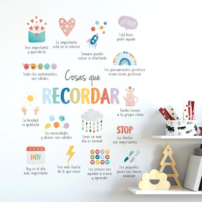 Things to Remember Therapy Wall Decal | Home Decor decorative wall feature by HomeDecorDecals.