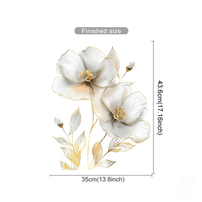 Flower Wall Decal | Home Decor displayed in room decor by HomeDecorDecals.