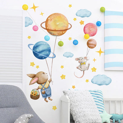 Creative cartoon Wall Stickers Home Wall Decor detachable Self-adhesive Kids Room Decoration Bedroom Background Wall Stickers-HomeDecorDecals_com