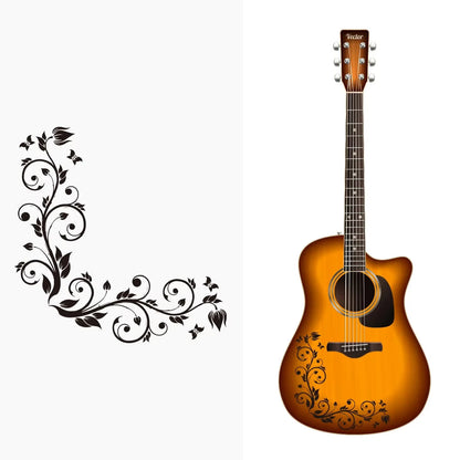 Black Vine Flower Pattern Wall Decal | Home Decor by HomeDecorDecals.