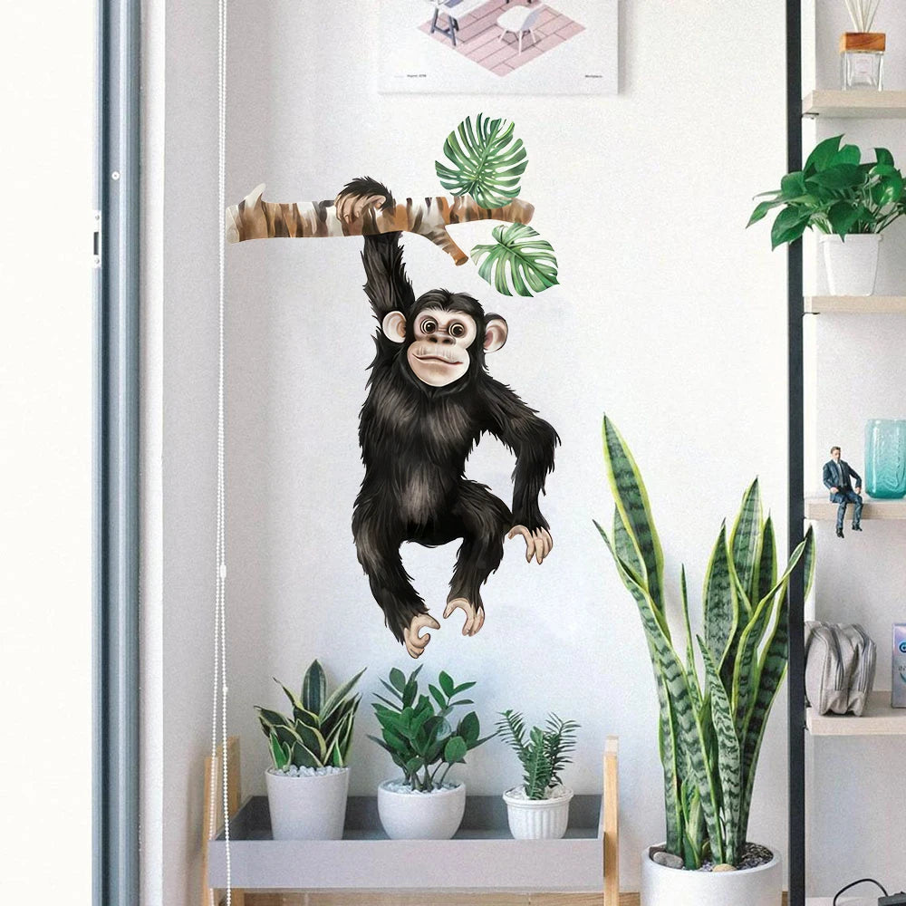 Orangutan Climbing Branch Wall Decal | Home Decor removable peel and stick wall decal by HomeDecorDecals.