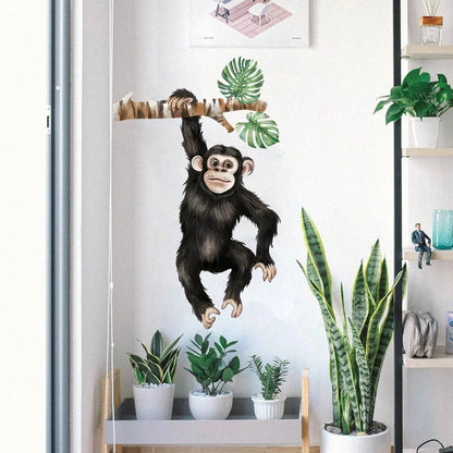 Orangutan Climbing Branch Wall Decal | Home Decor removable peel and stick wall decal by HomeDecorDecals.