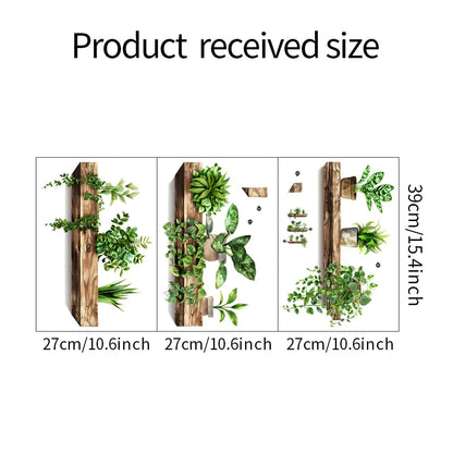 Potted Plant Wall Stickers DIY Removable Decals-HomeDecorDecals_com