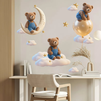 New Manga Princess Wall Stickers Background Wall Decoration Self Adhesive Paintings Imagining Balloon Flowers Butterfly Self Adh-HomeDecorDecals_com