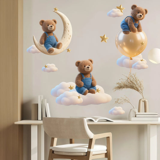 New Manga Princess Wall Stickers Background Wall Decoration Self Adhesive Paintings Imagining Balloon Flowers Butterfly Self Adh-HomeDecorDecals_com