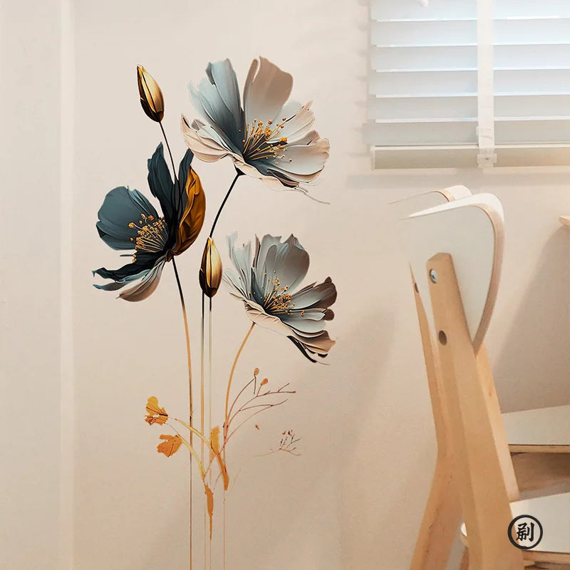 3D Relief Flower Wall Sticker Decor-HomeDecorDecals_com