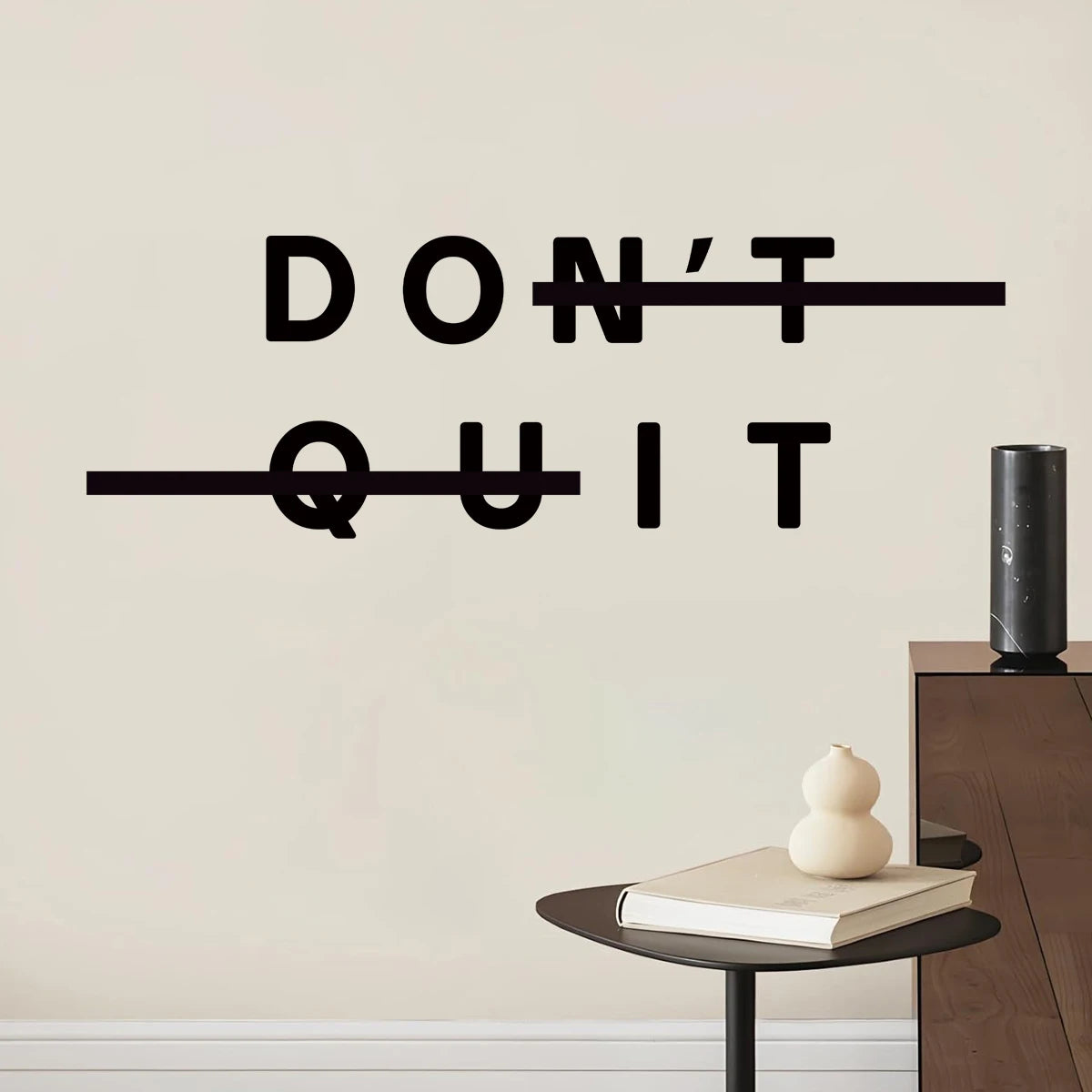 1pcs PVC Inspirational Quotes "do Ti" Text Wall Stickers for Study Room Decor Bedroom Decoration Gym Removable Wall Decals-HomeDecorDecals_com