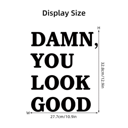 Additional view of Encouraging Text Wall Mirror Decal | Home Decor by HomeDecorDecals.
