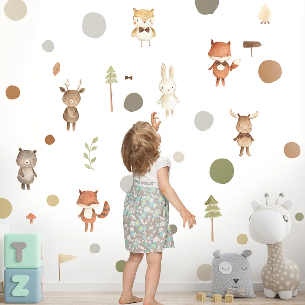 Cartoon Safari Animals Wall Decal | Room Decor home decor design by HomeDecorDecals.