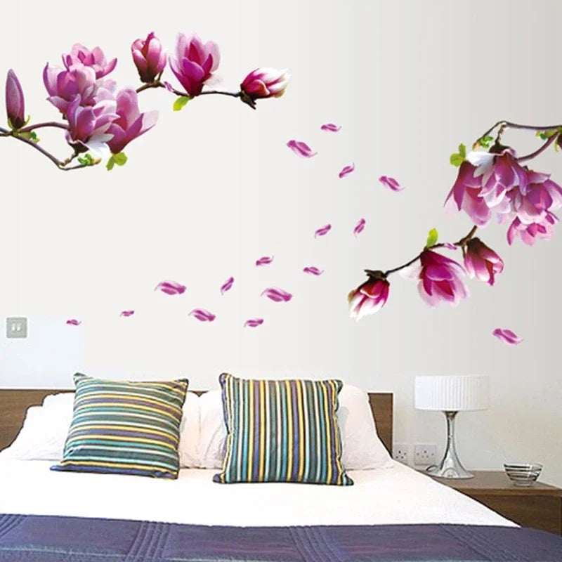 Purple Mulan Flower Wall Decal | Home Decor by HomeDecorDecals.