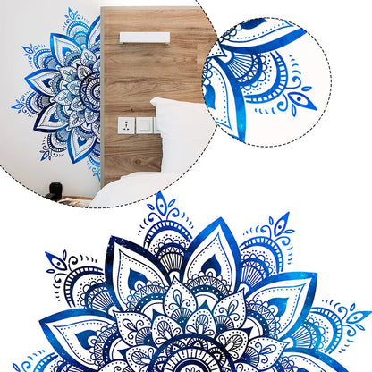 Detailed look at Mandala Lotus Flower Datura Zen Wall Decal | Home Decor by HomeDecorDecals.