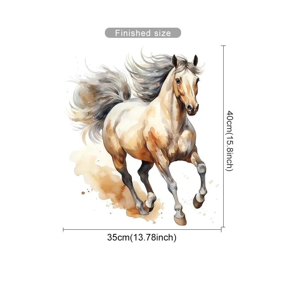 Alternative angle of Running Horse Wall Decal | Home Decor by HomeDecorDecals.
