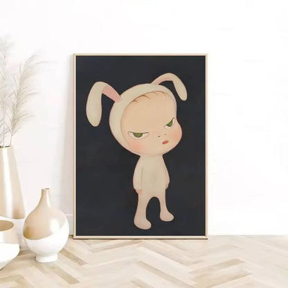 Y-Yoshitomo Nara Art Lovely melancholy Poster HD sticky wall waterproof home living room bedroom Dorm bar aesthetic decoration-HomeDecorDecals_com