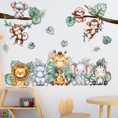 Small Animal Wall Stickers In The Forest Are Suitable For Home Decoration In Children's Rooms And Kindergartens-HomeDecorDecals_com