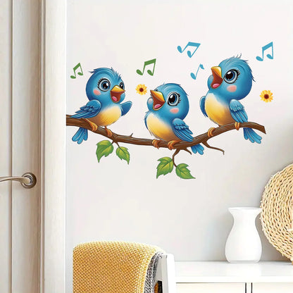 Children's Room Wall Stickers Cartoon Animals on Train Airplane Hot Air Balloon Wall Decals Baby Nursary Kindergarten Decoration-HomeDecorDecals_com