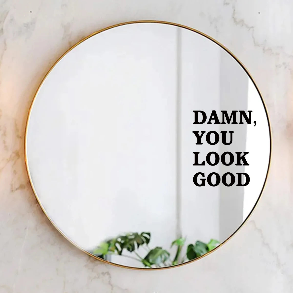 Encouraging Text Wall Mirror Decal | Home Decor by HomeDecorDecals.
